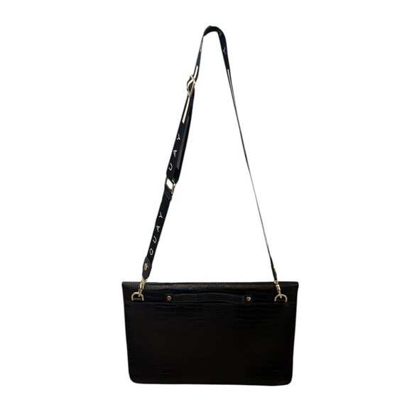 Quay‎ Australia Black Laptop Bag With Strap NWOT - Picture 1 of 13